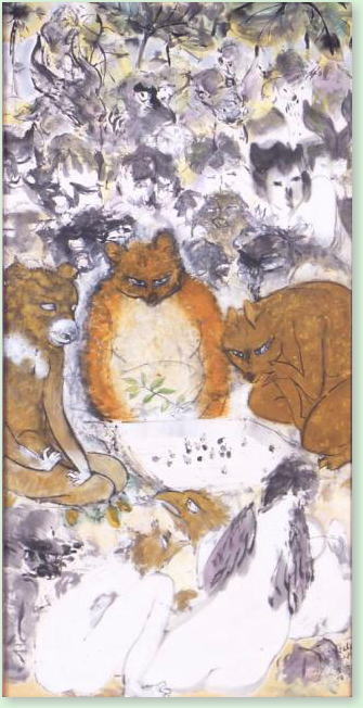 墨彩画（山中無暦）